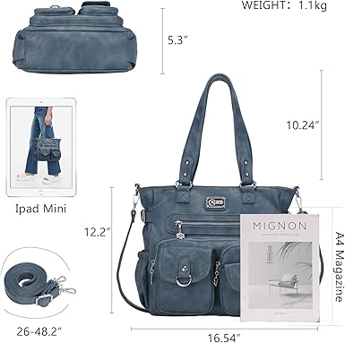 Large Purses for Women Shoulder Bag Tote Handbags Stylish Vegan Leather Hobo Bags Ladies, A-Black-4 | Large, Purses, Stylish, Ladies, Large, Purses