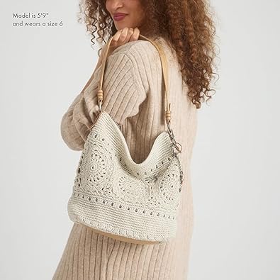 Sequoia Hobo Bag - Hand Crochet Large Women's Purse for Everyday & Travel - Durable Handbag & Tote With Zipper Pocket