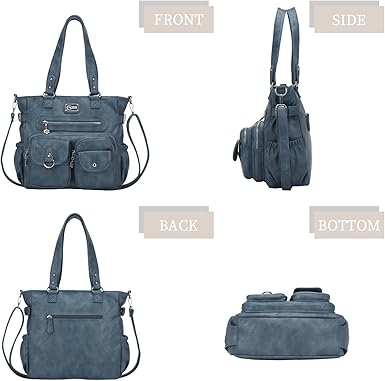 Large Purses for Women Shoulder Bag Tote Handbags Stylish Vegan Leather Hobo Bags Ladies, A-Black-4 | Large, Purses, Stylish, Ladies, Large, Purses