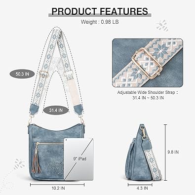Medium Crossbody Bags for Women Trendy, Women's Butterfly Shoulder Handbags with Tassel