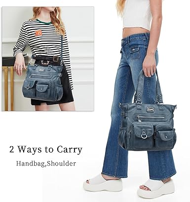 Large Purses for Women Shoulder Bag Tote Handbags Stylish Vegan Leather Hobo Bags Ladies, A-Black-4 | Large, Purses, Stylish, Ladies, Large, Purses